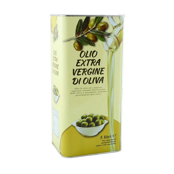Олія оливкова Vesuvio Olio Extra Virgin di Olive, 5 л (Італія) у бляшанці, рафінована