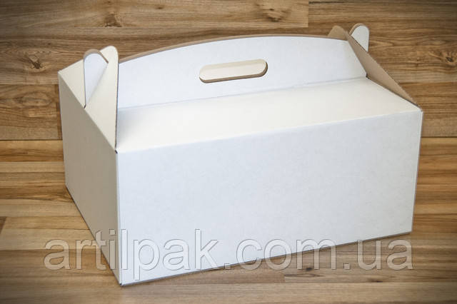 Коробка для торту 310*410*180 гофрокартон artilpak.com.ua Коробка для торту 310*410*180 гофрокартон фото