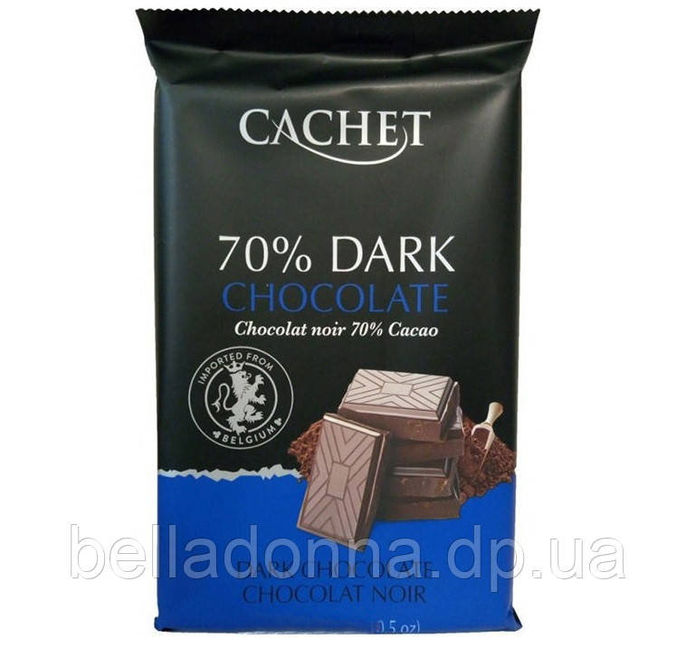 Бельгійський шоколад Cachet (70% CACAO) 300 г