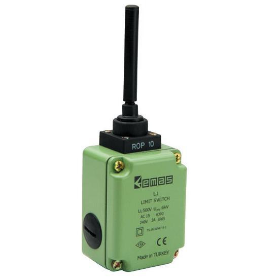 Вимикач кінцевий з пластиковим стержнем (1НО+1НЗ), фото 1