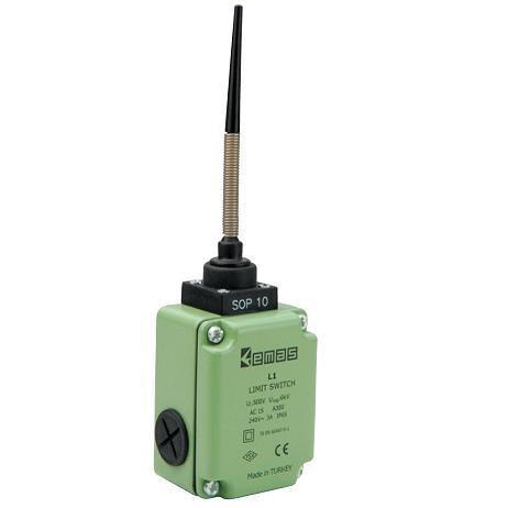 Вимикач кінцевий із пружиною з пластиковим наконечником (1НО+1НЗ), фото 1