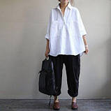 Костюм лляні штани та подовжена рубаха, бохостиль, casual style, фото 2