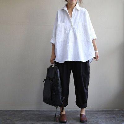 Костюм лляні штани та подовжена рубаха, бохостиль, casual style