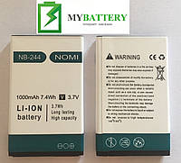 Оригинальный аккумулятор АКБ (Батарея) Nomi NB-244 | I244 1000 mAh 3.7V