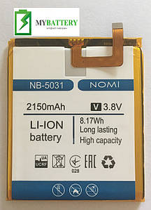 Оригінальний акумулятор АКБ батарея Nomi NB-5031 для Nomi i5031 Evo X1 2150mAh 3.8V