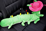 Іграшка подушка в ліжечко зелена Гусениця, фото 4