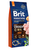 Brit (Брит) Premium Sport корм для собак з підвищеними фізичними навантаженнями, 3 кг