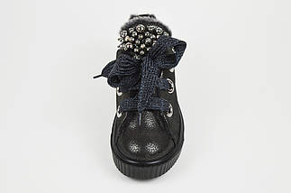 Кросівки на хутрі Alpino 860 37 Темна-платина шкіра, фото 4