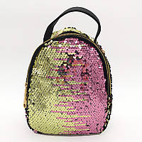 Рюкзак в паетках разноцветный, модель 2