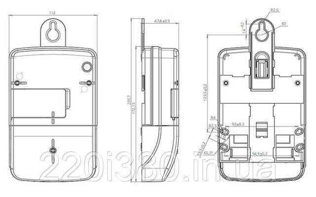 Габаритні розміри NIK 2100 AP2T.1000.C.11 