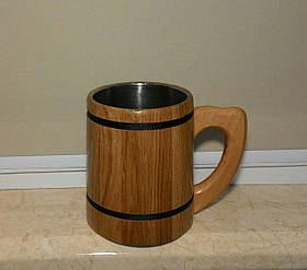 Пивний бокал з дерева