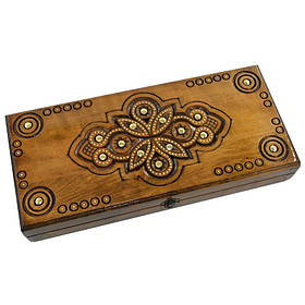 Дерев'яні нарди ручної роботи "Лотос"