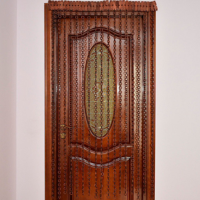 Штори з дерева "Кільця", темні, фото 1