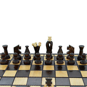 Дерев'яні шахові фігури "Амбасадор" No2