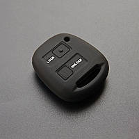 Силиконовый чехол для ключа Toyota RAV4 Verso Avensis Auris Yaris Sequoia Camry Tundra Highlander C-HR Черный