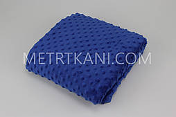 Плюш міні синього кольору 100*80 см Noм-22