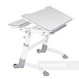 Дитяча парта для школяра FunDesk Volare Grey + полиця SS16W Grey, фото 3