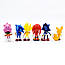 Набір Іграшки-фігурки Сонік Їжачок Super Sonic і його друзі, 6 шт., фото 3