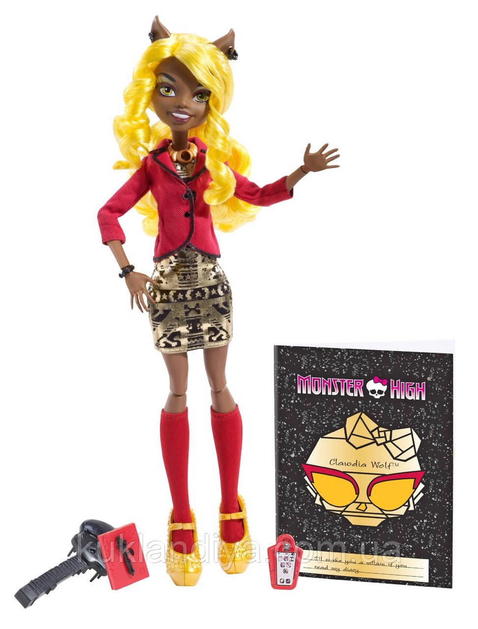 Лялька Monster High Клавдія Камера мотор — Frights, Camera, Action! Clawdia Wolf (BDD88)