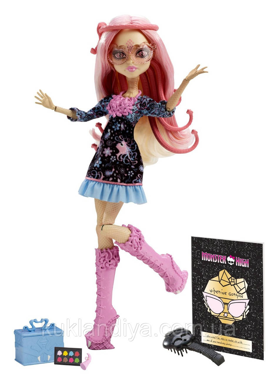 Лялька Monster High Frights Вайперін Горгон Камера, мотор — Camera, Action! Viperine Gorgon (BDD85)