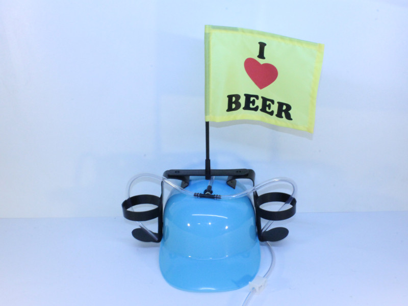Пивной шлем «Миротворец» голубая каска с флагом «I Love Beer» от ...