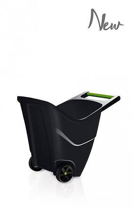 Садовий пластиковий візок PROSPERPLAST LOAD & GO II, 85 л - оливковий, фото 3