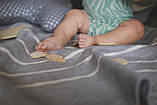 Ковдра дитяча двостороння в смужку ТМ Womar (Zaffiro) 75 x 100 см 60*40, фото 9