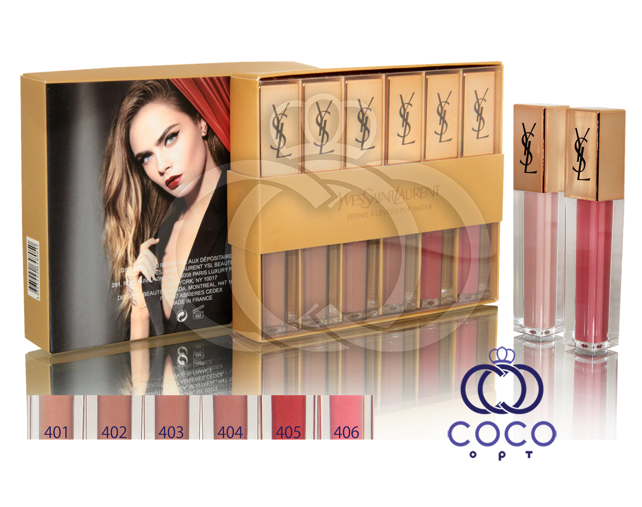 Набір блисків для губ Yves Saint Laurent Vernis a Levres Pop Water