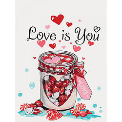 Картина за номерами Love is you (Любов — це ти) КНО5526