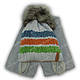 ОПТ Дитячий комплект - шапка і шарф для хлопчика, 48-50 (5шт/набір), фото 4