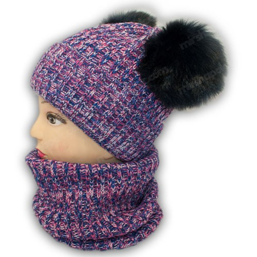 Комплект (шапка+шарф) для девочки Комплект (шапка+шарф) для девочки