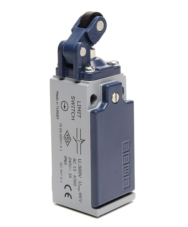 Вимикач кінцевий з пластиковим роликом d=14mm (1НО+1НЗ), фото 1