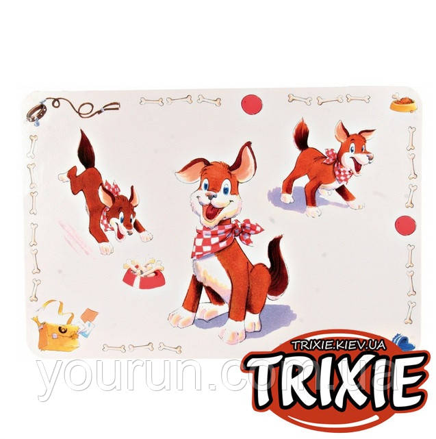 Trixie (Тріксі) Килимок "Comic Dog" під миски для собак 56*38см