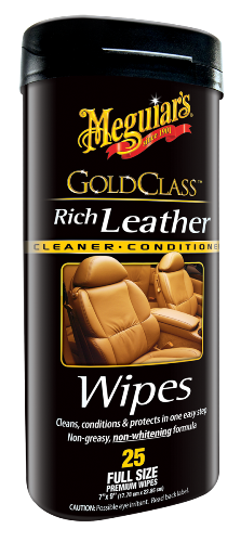 Meguiar's Gold Class Rich Leather Wipes Салфетки для ухода за кожаным салоном 25 шт - фото 1 - id-p778120855