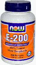 Вітамін Е суміш токоферолів Now Foods Vitamin E-200 IU Mixed Tocopherols 100 Softgels