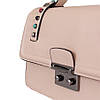 Сумка с металлической застежкой кремовая, фото 6