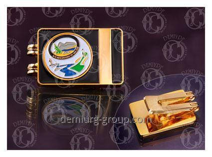 Зажим для денег покрытие эмалью, фото 1