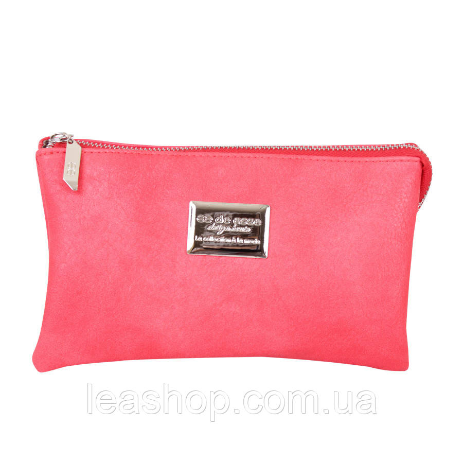 Сумочка-клатч з м'якої екошкіра червона, фото 1