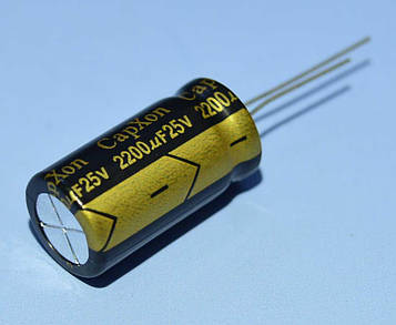 Конденс. електрол. комп'ютерний 2200мкФ 25В CapXon 105*С LZ 13*25