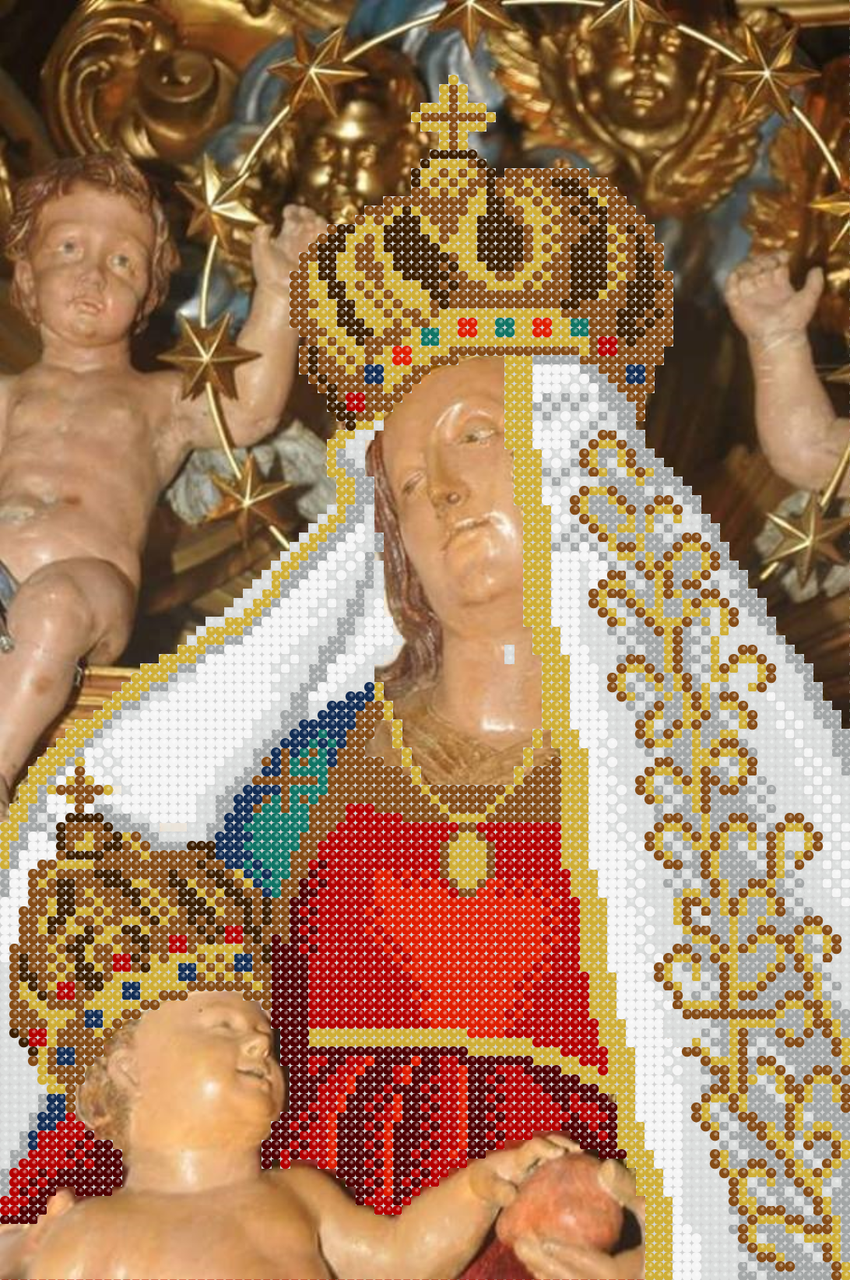 Схема для вишивки бісером Мадонна делле Граци