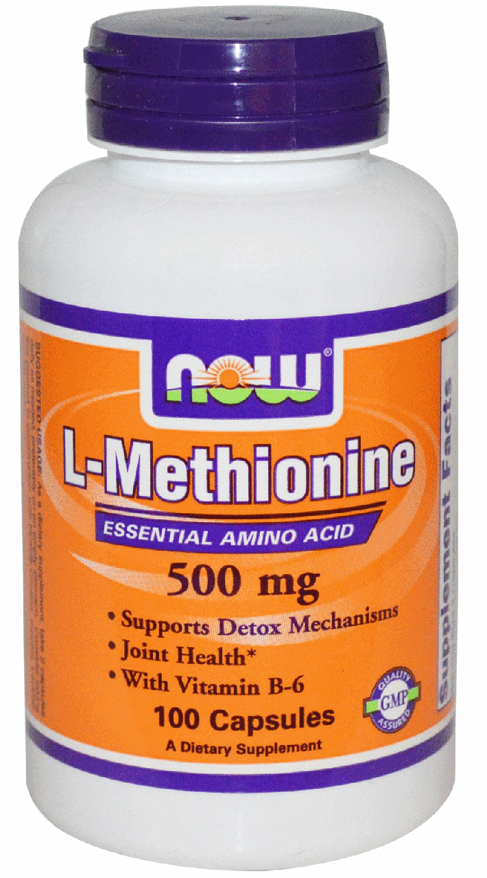 Л Метионин Now Foods L-Methionine 500 mg 100 Caps Now Foods, купить ...