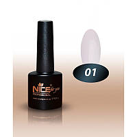 Гель-лак Nice for you No 01 (білий, емаль) 
