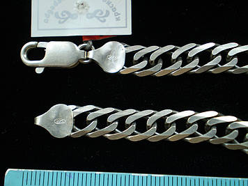 Цепочка РОМБУС черненая 50 см