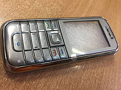 Корпус для Nokia 6233 з клав/без клавіатури Колір: сірий/сталь/срібло