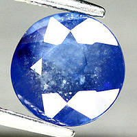 3.00 кт Природный синий сапфир круг 8.1 мм