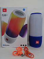 Колонка портативна з підсвіткою Bluetooth JBL Pluse 3 Blue