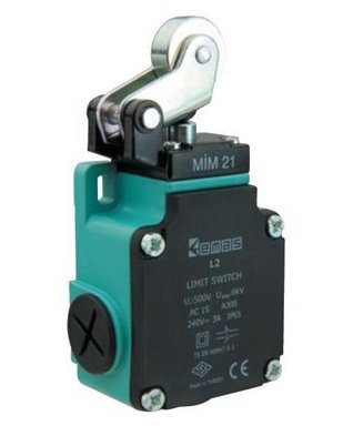 Вимикач кінцевий з металевим роликом d=20mm (1НО+1НЗ), фото 1