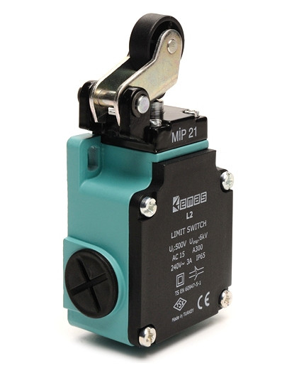 Вимикач кінцевий з пластиковим роликом d=20mm (1НО+1НЗ), фото 1