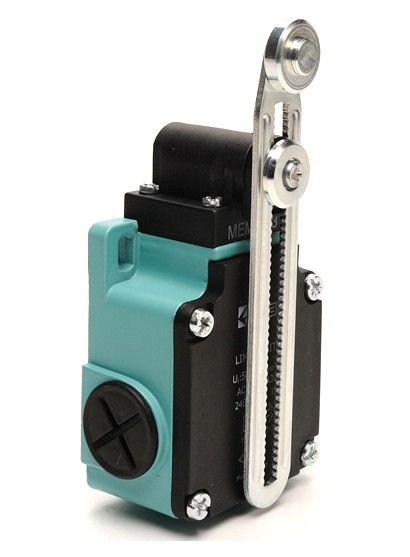 Вимикач кінцевий з металевим роликом d=18mm з можливістю регулювання (1НО+1НЗ), фото 1