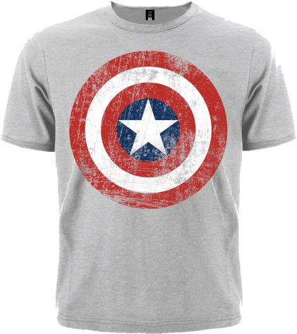 Футболка Captain America (меланж)